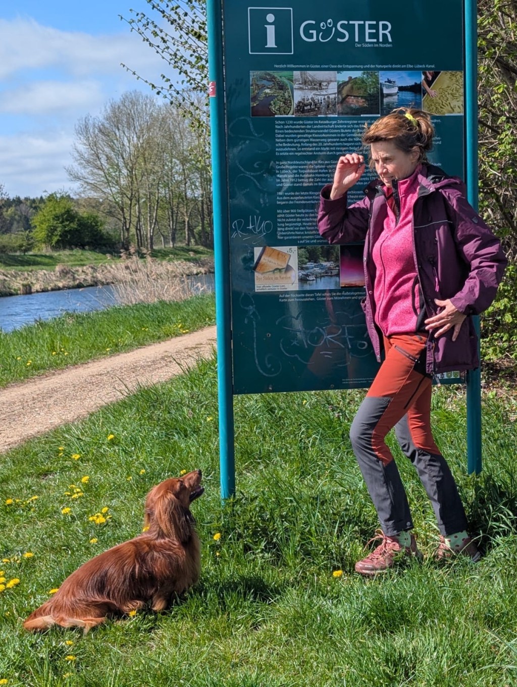 Güster mit Hund